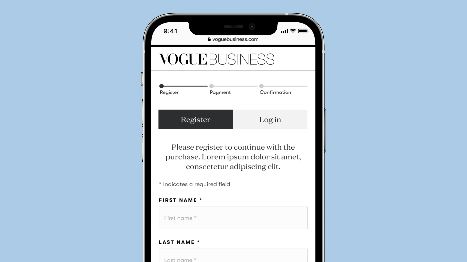 Vogue Business Registration thumbnail image